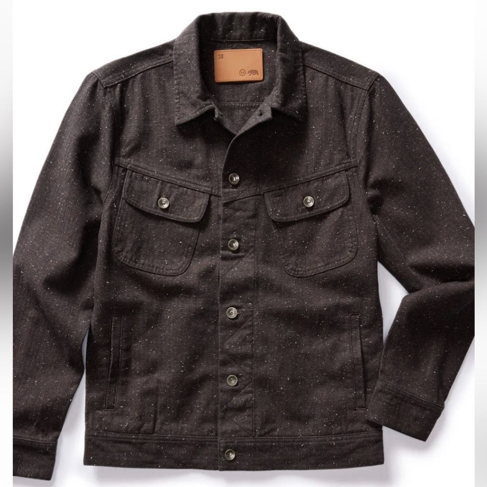 Taylor Stitch - Long Haul Jacket in Peat Nep Herringbone (40) M